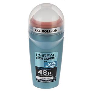 رول ضد تعریق مردانه لورآل سری Men Expert مدل Cool Power حجم 50 میلی لیتر Loreal Men Expert Cool Power Roll-On Deodorant For Men 48H 50ml