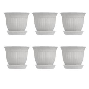 گلدان گلباران مدل 1715 مجموعه شش عددی Golbaran Plant Pot Pack Of 6 