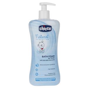 فوم حمام کودک چیکو سری Natural Sensation حجم 500 میلی لیتر Chicco Natural Sensation Bath Foam 500ml