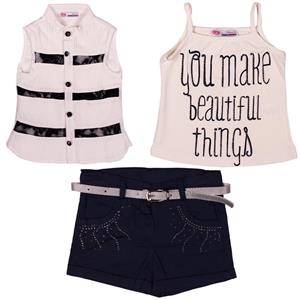 ست لباس دخترانه KTS مدل 4493 KTS 4493 Girl Clothing Set