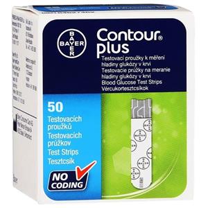 نوار تست قندخون کنتور پلاس مدل NGH بسته 50 عددی ContourPlus NGH Glucose Test Strips Pack Of 50