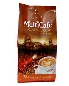 مولتی کافه کاپوچینو کلاسیک 25 عددی Multi Cafe Cappuccino Classic 450 Gr Pack of 