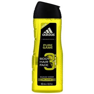 شامپو سر و بدن مردانه آدیداس مدل Pure Game حجم 400 میلی لیتر Adidas Pure Game Hair And Body Shampoo For Men 400ml