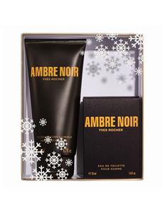 ست ادو تویلت مردانه ایو روشه مدل Ambre Noir حجم 50 میلی لیتر Yves Rocher Ambre Noir EDT Gift Set for Men 50ml