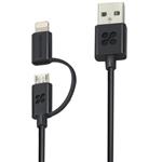 Promate linkMate-Duo USB To microUSB And Lightning Cable 1.2m