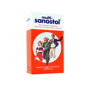 شربت مولتی سانستول حجم 200 میلی لیتر Multi Sanostol Syrup