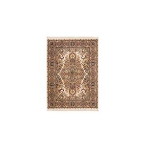 فرش ماشینی بزرگمهر طرح شاهکار کد FR169 زمینه کرم