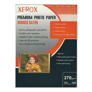 کاغذ عکس زیراکس مدل Rough Satin سایز A5 بسته 50 عددی XEROX Rough Satin Premium Photo Paper A5 Pack Of 50