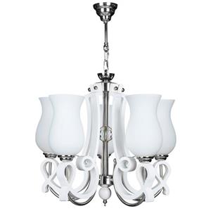 لوستر چشمه نور 5 شعله کد A831/5 Cheshmeh Noor A831/5-WT Five Branches Chandelier