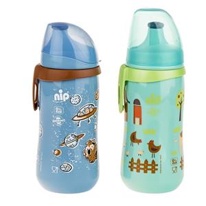 آبمیوه خوری نیپ مدل 50519 ظرفیت 330 میلی لیتر بسته دو عددی Nip 50519 Baby Bottle 330ml Pack Of 2