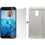 Bluboo Xfire 2 Tempered Glass Screen Protector Silicone Case 