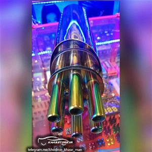 منبع اگزوز هفت رنگ HKS مدل تیربار