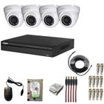 HDCVI 1MP  Dahua Ssmart Retail Store Surveillance 4Cameras Network Video Recorder