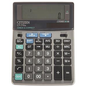 ماشین حساب سیتیزن مدل CT-770II Citizen CT-770II Calculator