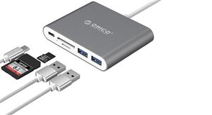 مبدل USB C به و کارت خوان اوریکو مدل RCC2A Orico To Adapter and Card Reader 