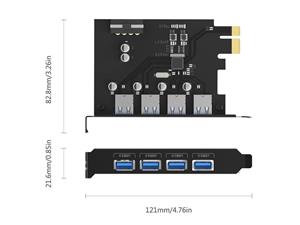 هاب USB 3.0 چهار پورت اوریکو مدل PME-4U Orico PME-4U 4 Ports USB 3.0 Hub