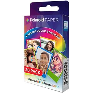 کاغذ عکس پولاروید مدل ZINK سایز  2x3 اینچ با رنگ حاشیه متنوع Polaroid 2x3 Inch Rainbow Border ZINK Photo Paper