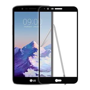 محافظ صفحه نمایش شیشه ای تمپرد مدل Full Cover مناسب برای گوشی موبایل ال جی Stylus 3 Tempered Full Cover Glass For LG Stylus 3