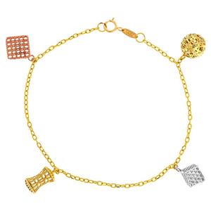 دستبند طلا 18 عیار ماهک مدل MB0202 Maahak MB0202 Gold Bracelet