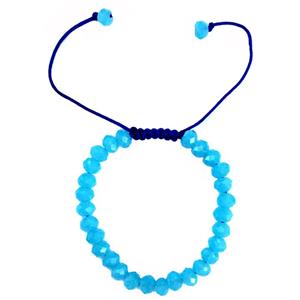 دستبند عود مدل 100101 طرح کریستال آبی Oood 100101 Cristal Blue Bracelet