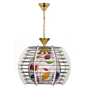 چراغ آویز دیلایت 1 شعله چوبی کد 208/1w Delight 208/1w One Branch Hanging Lamp