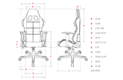 DXRacer Formula Series OH/FL08/NB Gaming Chair