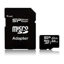 کارت حافظه سیلیکون پاور مدل ایلیت با ظرفیت 64 گیگابایت Silicon Power Elite UHS-I Class 10 MicroSDXC 64GB