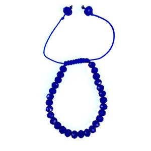 دستبند عود مدل 100104 طرح کریستال سورمه ای Oood 100104 Cristal Drak Blue Bracelet