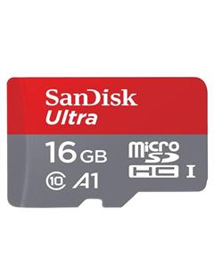 کارت حافظه microSDHC سن دیسک مدل Ultra A1 کلاس 10 استاندارد UHS-I U1 سرعت 98MBps ظرفیت 16 گیگابایت SanDisk Ultra 16GN6MN 98MB/s microS