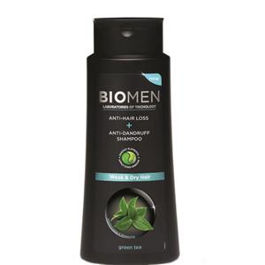 شامپو ضد ریزش و ضد شوره بیوتا مدل Biomen Weak And Dry حجم 400 میلی لیتر