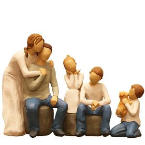 مجسمه امین کامپوزیت مدل  Family Grouping  کد 509 بسته 3 عددی Amin Composite Family Grouping 509 Statue Pack Of 3