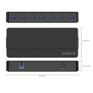 هاب 7 پورت USB 3.0 اوریکو مدل H7928-U3-V1 Orico H7928-U3-V1 7-Port USB 3.0 Hub