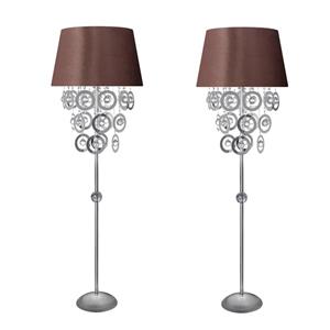 آباژور ایستاده دیلایت مدل Asal Silver GHTx2 بسته 2 عددی Delight Asal Silver GHTx2 Standing Lamp Pack Of 2