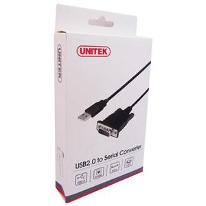 کابل تبدیل USB2.0 به Serial یونیتک مدل Y-108 به طول 1.5 متر Unitek Y-108 USB2.0 to Serial Converter Cable 1.5m