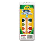 آبرنگ CRAYOLA مدل 0555CR 16ct Pan with Plastic Handled Brush