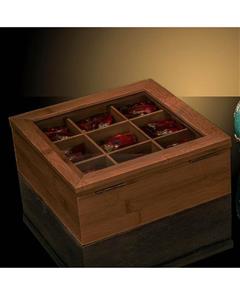 جعبه چای کیسه ای گالری ترمه کد PB501 Termeh Gallery P501 Wooden Tea box 