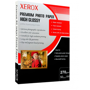 کاغذ عکس زیراکس مدل High Glossy سایز  A4 بسته 50 عددی Xerox High Glossy Photo Paper A4 Pack Of 50