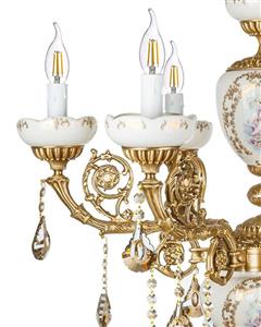 لوستر چشمه نور 6 شعله کد C2910 Cheshmeh Noor Six Flames C2910 Chandelier