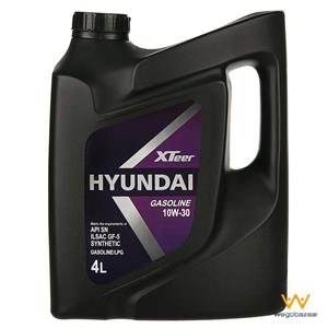 روغن موتور خودرو هیوندای اکستیر مدل 10W-30 ظرفیت 4+1 لیتر Hyundai XTeer 10W-30 Engine Oil 4L Plus 1