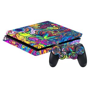 برچسب پلی استیشن 4 Slim پلی اینفینی مدل mainstream Play infini mainstream Play Station 4 Slim Cover