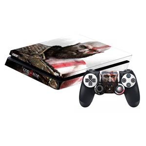 برچسب پلی استیشن 4 Slim پلی اینفینی مدل God Of War Play infini God Of War Play Station 4 Slim Cover