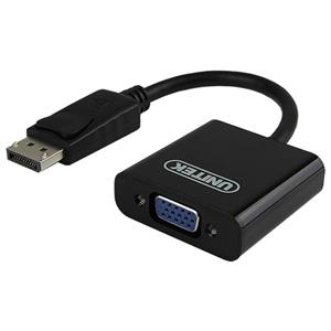 مبدل DisplayPort به درگاه ماده VGA یونیتک مدل Y-5118E Unitek Y-5118E DisplayPort to VGA Female Converter