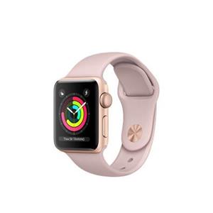 ساعت هوشمند اپل واچ 3 مدل  38mm Gold Aluminum Case with Pink Sand Sport Band Apple Watch Series 3 GPS 38mm Gold Aluminum Case with Pink Sand Sport Band