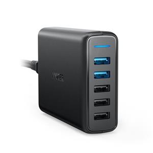 شارژر دیواری انکر مدل ANKER PowerPort Speed 5 Ports | A2054 Anker A2054 PowerPort 5Port USB Wall Charger