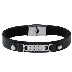 دستبند چرمی دوک طرح المپیک مدل 800 Duk 800 Olympic Leather Bracelet