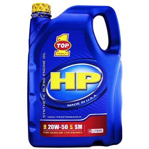 روغن موتور خودرو تاپ وان مدل HP حجم 4 لیتر