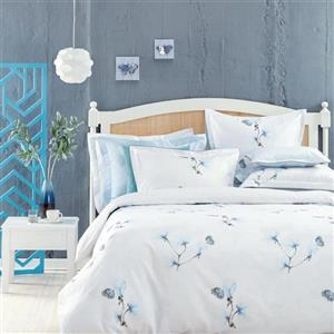 سرویس ملحفه سارو مدل Blue Bee دو نفره 6 تکه Sarev Blue Bee Bedsheet Set 2 Persons 6 Pcs