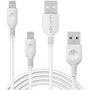 کابل تبدیل USB به لایتنینگ راو پاور مدل RP-LC010 طول 1.8 متر RAVPower RP-LC010 USB To Lightning Cable 1.8m