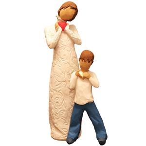 مجسمه امین کامپوزیت مدل Family Grouping کد 522 بسته 2 عددی