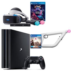 مجموعه کنسول بازی سونی مدل Playstation 4 Pro کد CUH-7016B Region 2 - ظرفیت 1 ترابایت Sony Playstation 4 Pro Region 2 CUH-7016B 1TB Bundle Game Console